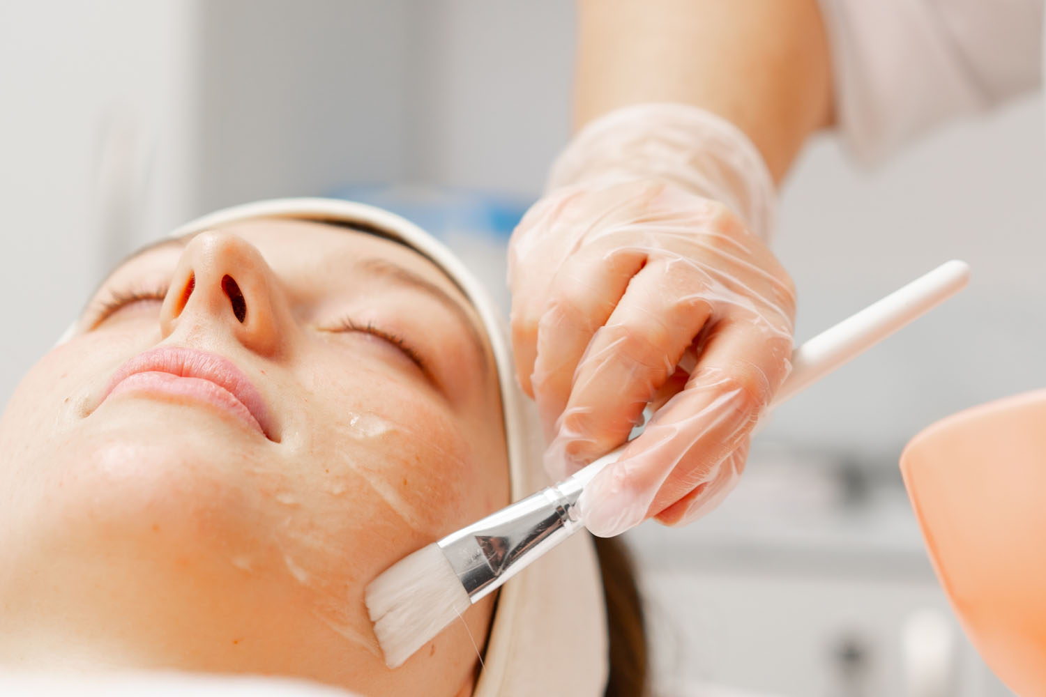 Skin consultation before a chemical peel